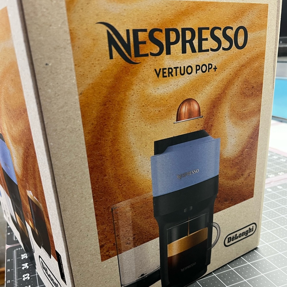 Nespresso Vertuo Pop+ Coffee Machine in Periwinkle